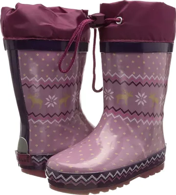 Produktbild von Playshoes Baby Mädchen Gummistiefel Regenstiefel Norweger wasserdicht Violett, Größe:27