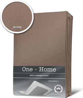 Produktbild von Spannbettlaken 180x200 cm - 200x220 cm taupe nougat Jersey Boxspring Wasserbett