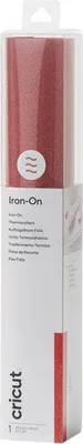 Obrázok produktu pre Cricut Glitter Iron-On, Rolka nažehľovacieho vinylu, Červená, Vzor, 300 mm, 480 mm