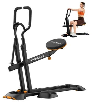 Productafbeelding van Kniebuigmachine, thuistrainingsapparaat met tablet-/telefoonhouder, opvouwbaar fitnessapparaat