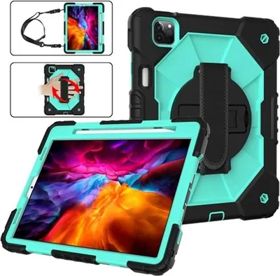 Obrázek produktu pro pouzdro na iPad Pro 11 se stojánkem a ramenním popruhem, zelené