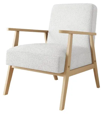 Produktbild von MIRJAN24 Sessel Runoya Boucle, Wohnzimmersessel vom Hersteller, Vintage Relaxsessel, Polstersessel (Farbe: Baloo 2073)