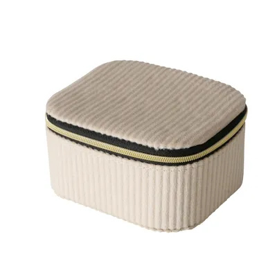 Produktbild von Schmuckschatulle mit Cordsamt CAJA, 12 x 10 x 6 cm