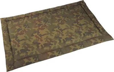 Produktbild von Wasserfestes hundebett größe 120x75 cm - robust, pflegeleicht, aus codura, matte für kleine, mittlere und große hunde, für innen- und außenbereich - farbe - camouflage