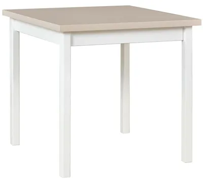 Obrázok produktu pre Stôl DS9 80x80 kašmír laminát / biely