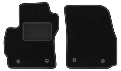 Produktbild von Velours-Fußmatten Vorne für Mazda Premacy II 2005-2010 (7-Sitzer) – 2-tlg, Schwarz, passgenau – Wielganizator LUX