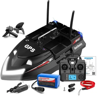 Immagine prodotto di Barca Plantat, Nadit e Momit iUni V802 PRO, GPS, 5200mAh, 4 vasche, 3kg, 500m, 15km/h, Nero