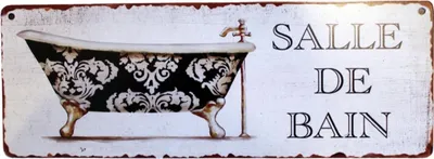 Produktbild von Shabby Blechschild Badezimmer