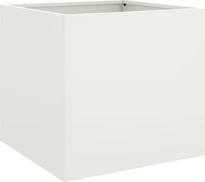 Image de Jardinière blanc 49x47x46 cm acier