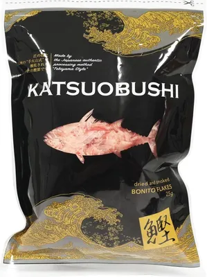 Immagine prodotto di Fiocchi di bonito Katsuobushi 25g | fiocchi di bonito essiccati e affumicati 100%