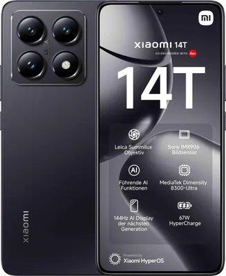 Produktbild von Xiaomi 14T Titanschwarz 12 Gigabyte 256 Gigabyte
