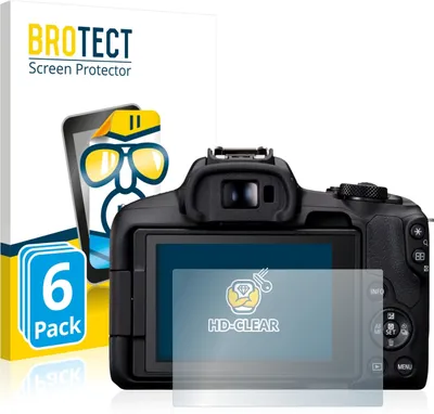 Produktbild von 6x Für Canon EOS R50 Schutzfolie BROTECT Displayschutz Display Schutz Folie Klar Transparent