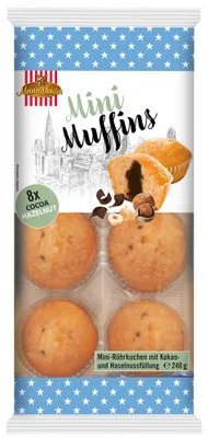Produktbild von Meister Moulin Mini Muffins Cocoa & Hazelnut 8er 240 g