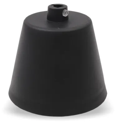 Produktbild von Baldachin mit Zugentlastung für Lampenkabel - Ø 90x80 mm Kunststoff | Schwarz