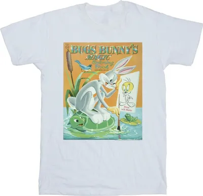 Produktbild von Looney Tunes - "Bugs Bunny Colouring Book" T-Shirt für Herren BI35972 (S) (Weiß)
