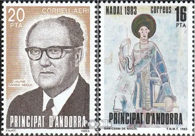 Produktbild von Briefmarken Andorra - Spanische Post 1983 Mi 170,171 (kompl.Ausg.) postfrisch Nequi