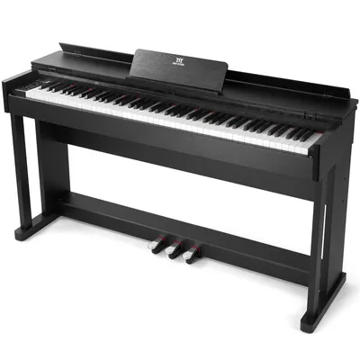 Produktbild von MUSTAR Digital-Piano 88 Tasten Hammermechanik 3 Pedale USB MIDI 680 Sounds 600 Rhythmen Aufnahme Kopfhörer 141.5x77x35.5cm 34.3kg,schwarz