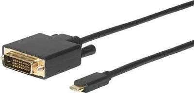Produktbild von Microconnect USB3.1CDVI18B, 1,8 m, USB Typ-C, DVI-D, Männlich, Männlich, Gold