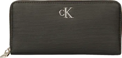 Immagine prodotto di Portafoglio donna CK CALVIN KLEIN JEANS articolo K60K611269 cm 19 x 10 x 2 (circa) minimal monogram zip around t, UNICA - ONE SIZE, Poliuretano 100%