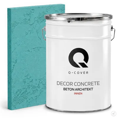 Produktbild von Beton Architekt 15 Kg 10 m2 Türkis  15 kg | Dekorativerputz | Kellepnputz | Gebrauchsfertige | Betonmasse Betonoptik Dekoratives Beton Innen