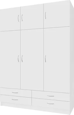 Zdjęcie produktu dla Kondela Szafa Geri New 3D - biały
