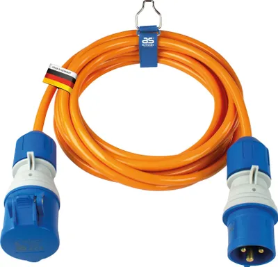 Immagine prodotto di AS Schwabe 62431 Cavo di alimentazione 16 A arancione 5 m (62431)