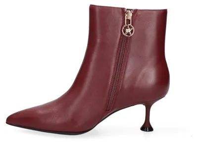 Produktbild von Damenschuhe, Stiefel, echtes Leder, Krokodilmuster, schwarz, glänzend, Kitten-Absatz