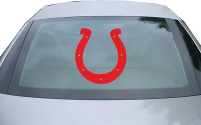 Produktbild von Indigos UG - Aufkleber Heckscheibe & Motorklappe DE2495 - rot - 600x549 mm - Hufeisen - Auto Scheiben Fenster Heckklappe Tuning Racing JDM - Die cut