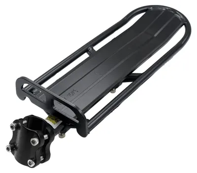 Produktbild von Verstellbarer Fahrradgepäckträger, schwarze Aluminiumlegierung, max. 10 kg