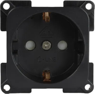 Image de C-Line Presto Inprojal CBE Prise Schuko 220 / 230 Volt Camping-car noir