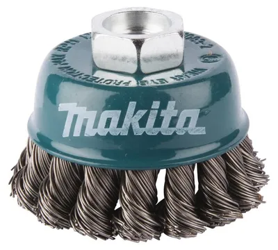 Image de Brosse boisseau à fils acier torsadés Ø 60mm - MAKITA - D-24119