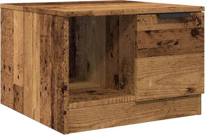 Produktbild von vidaXL Couchtisch Altholz-Optik 50x50x36 cm Holzwerkstoff