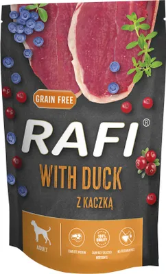 Produktbild von DOLINA NOTECI Rafi with duck - Nassfutter für Hunde - 500g