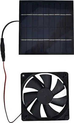 Produktbild von Banapoy Solar Panel Lüfterkit, 10W 12 -V -Lüfter mit einem angetriebenen Extraktor, wasserdicht