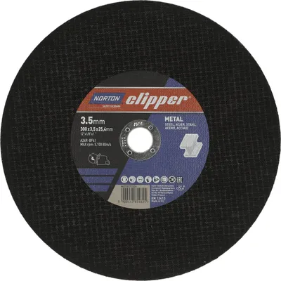 Image de Disque à tronçonner D300x3,5mm type 41 métal alésage 25,4 mm