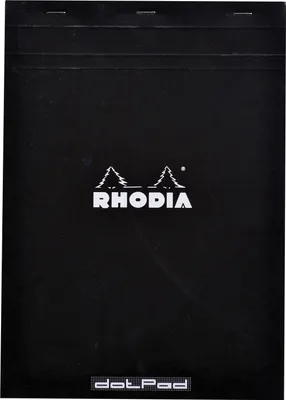 Image de RHODIA 18559C RHODIA Notizblock "dotPad", DIN A4, gepunktet, schwarz