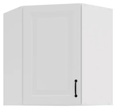 Produktbild von Eckhängeschrank 60x60 cm Stilo Weiss Küchenzeile Küchenblock Küche Landhaus