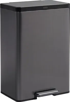 Produktbild von Rubbermaid Tret-Abfalleimer Elite Dual Stream 60 Liter aus Edelstahl