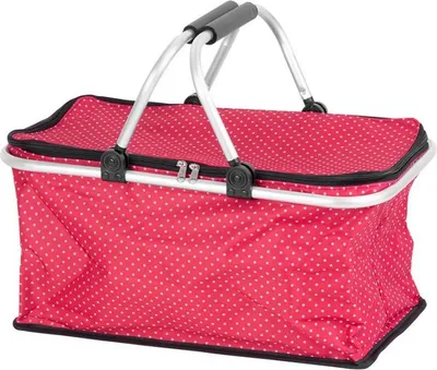 Produktbild von Faltbarer Einkaufskorb thermo ALU/Textil 5kg JELA rot