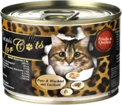 Immagine prodotto di Lattina O'Canis per gatti - tacchino, quaglia 200g