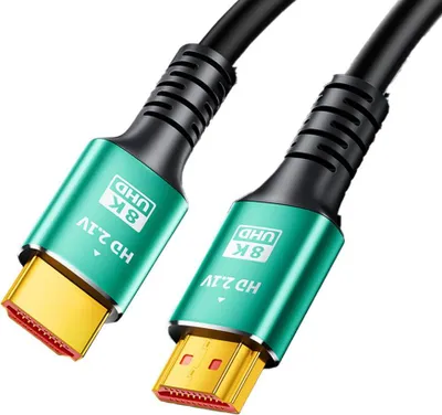 Zdjęcie produktu dla INF Kabel HDTV 2.1 8K Ultra HD Aluminiowy Zielony do Gier PC TV 1 szt. 5m