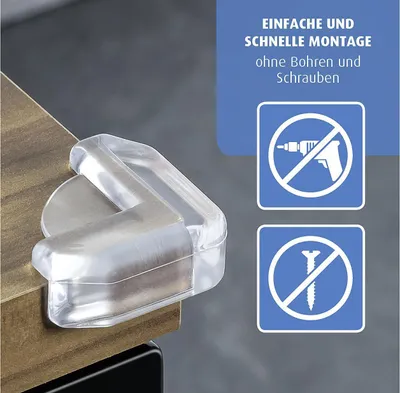 Produktbild von Reer Eckenschutz universal, transparent 4 Stück