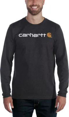 Produktbild von Carhartt 104107 Dearborn Relaxed LS Logo T-Shirt  Carbon Heather XL
