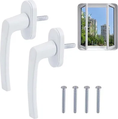 Immagine prodotto di Ferramenta per finestre in alluminio a 45°, griglia 28,5 x 151 x 56 mm; maniglia per porte in alluminio da 35 mm