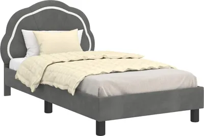 Immagine prodotto di Struttura letto bambini con testata Grigio Scuro 80 x 160 cm