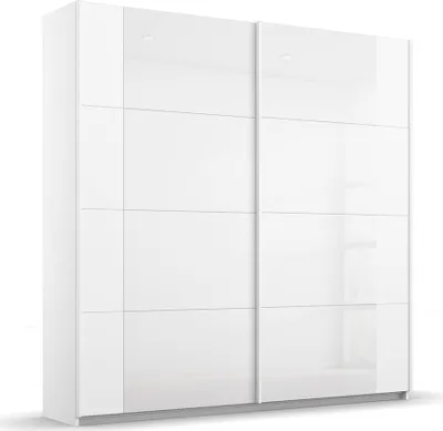 Produktbild von Schwebetürenschrank Artemis | mit Glastüren | alpinweiß / weiß