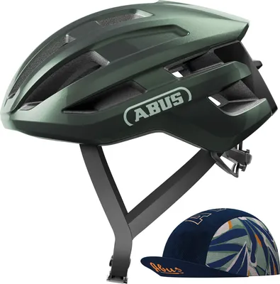 Produktbild von ABUS Rennradhelm PowerDome ACE - mit ABUS Race Cap - leichter Fahrradhelm mit cleverem Belüftungssystem -  Italy - für Damen und Herren - Grün, Größe L (57-61 cm)