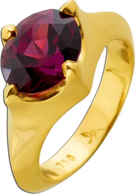 Produktbild von Rhodolith Ring Gold750 18 Karat roter Edelstein 4.5ct 18