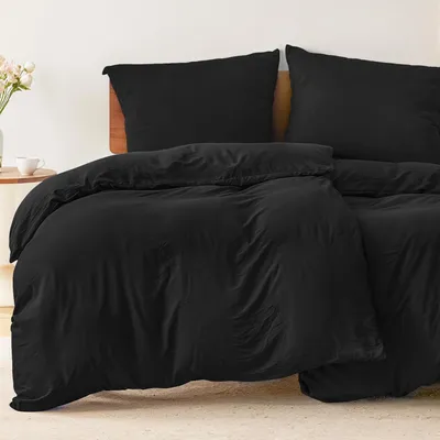 Imagen del producto de TRANKIELO® - Juego de sábanas de edredón de 4 piezas, 135x200 cm - 100% microfibra - - Certificado - Incluye fundas de almohada