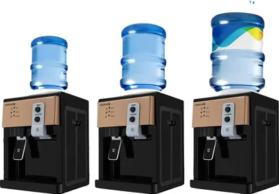 Obrázek produktu pro Dávkovač vody, volně stojící, teplý a studený, kompaktní stolní model, šampaňské